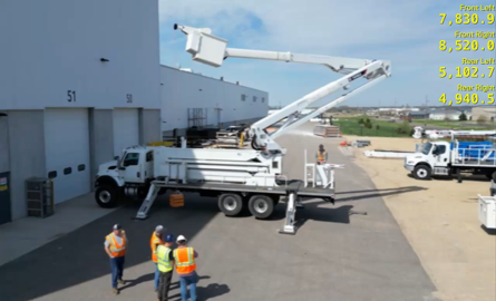 Terex truck with load sensing technology